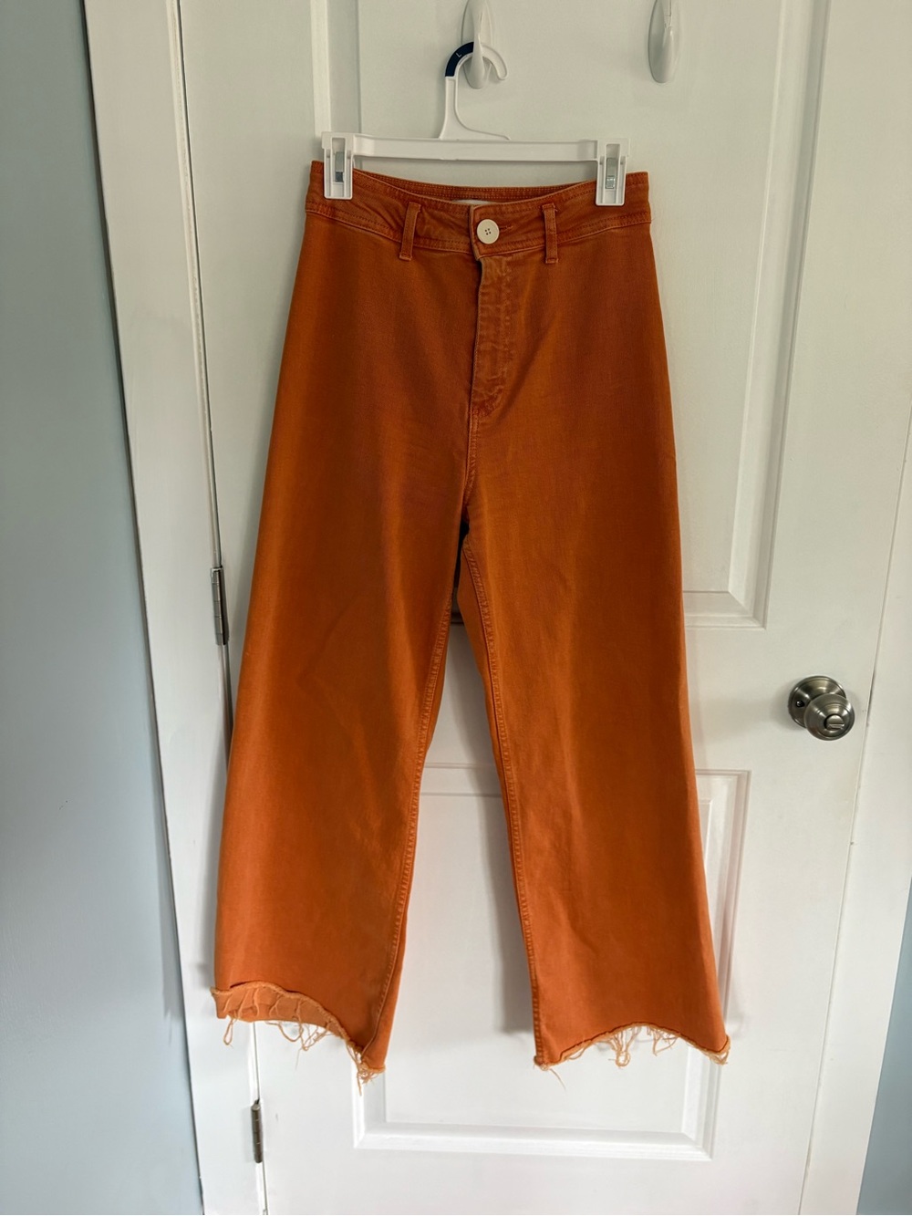 Zara Orange Wide-Leg Women's Jeans